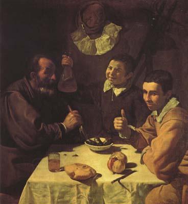Diego Velazquez Trois Hommes a table (df02) China oil painting art